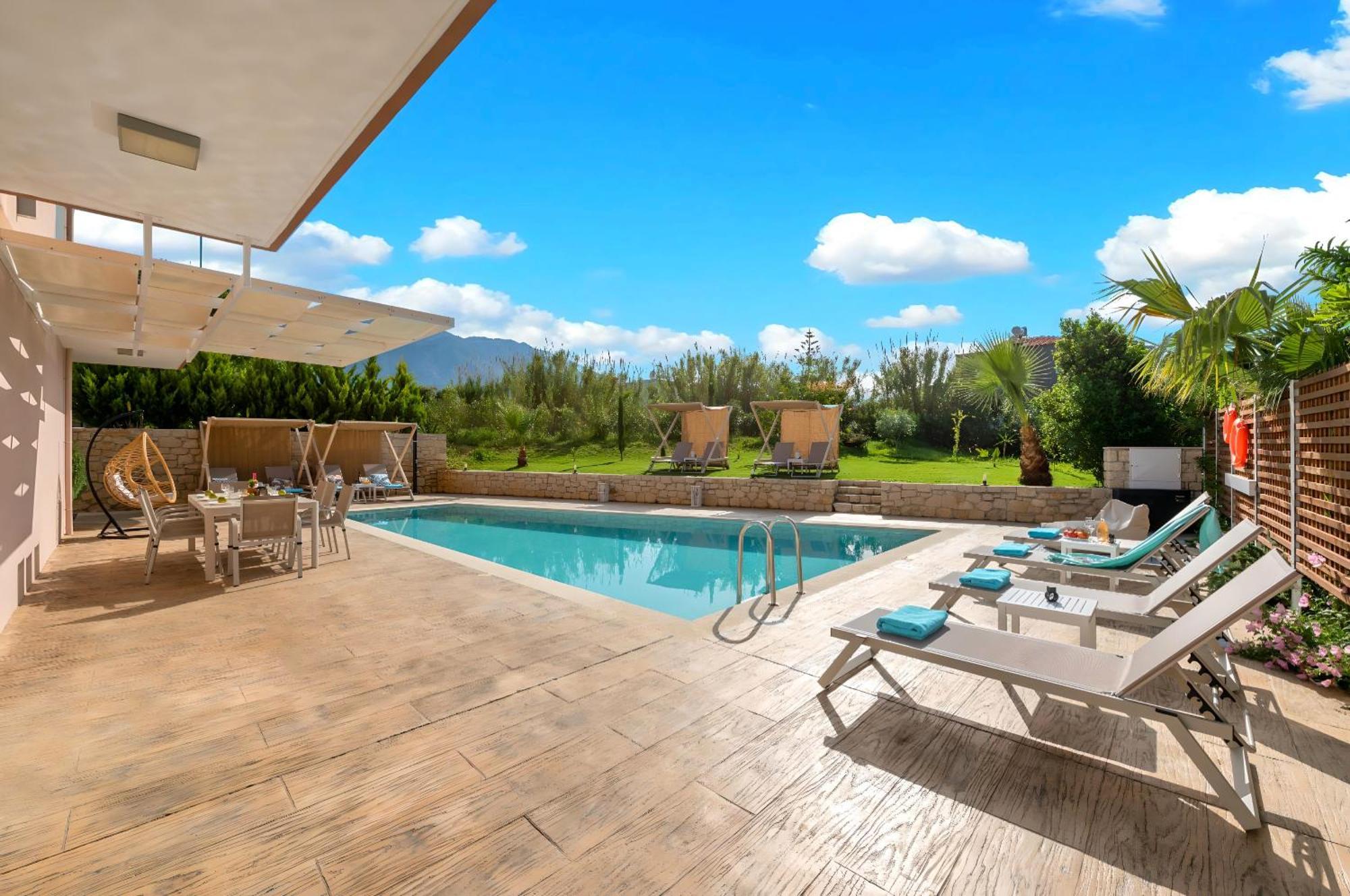 Allas Villa Heated Pool Hanya Dış mekan fotoğraf