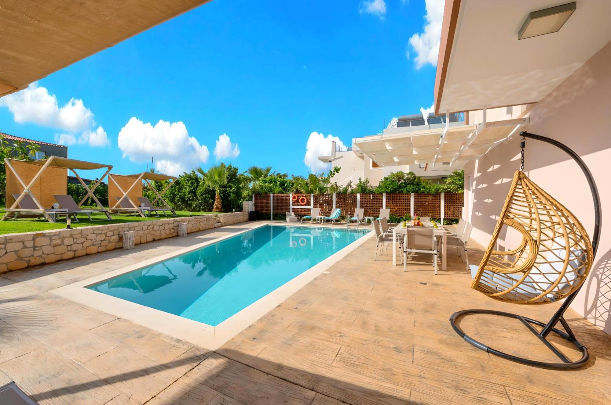 Allas Villa Heated Pool Hanya Dış mekan fotoğraf