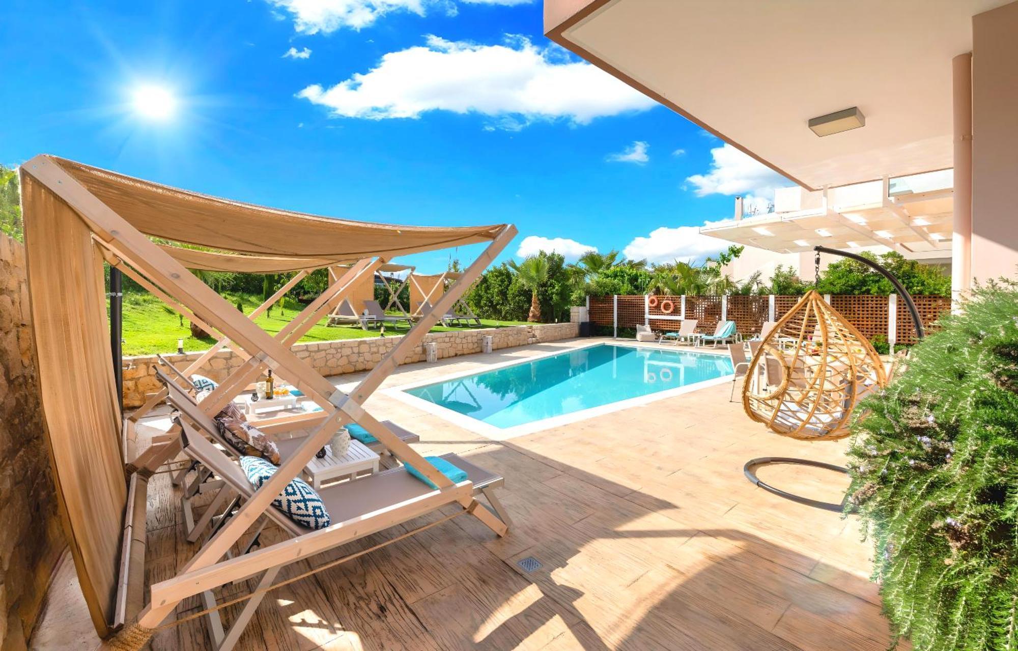 Allas Villa Heated Pool Hanya Dış mekan fotoğraf