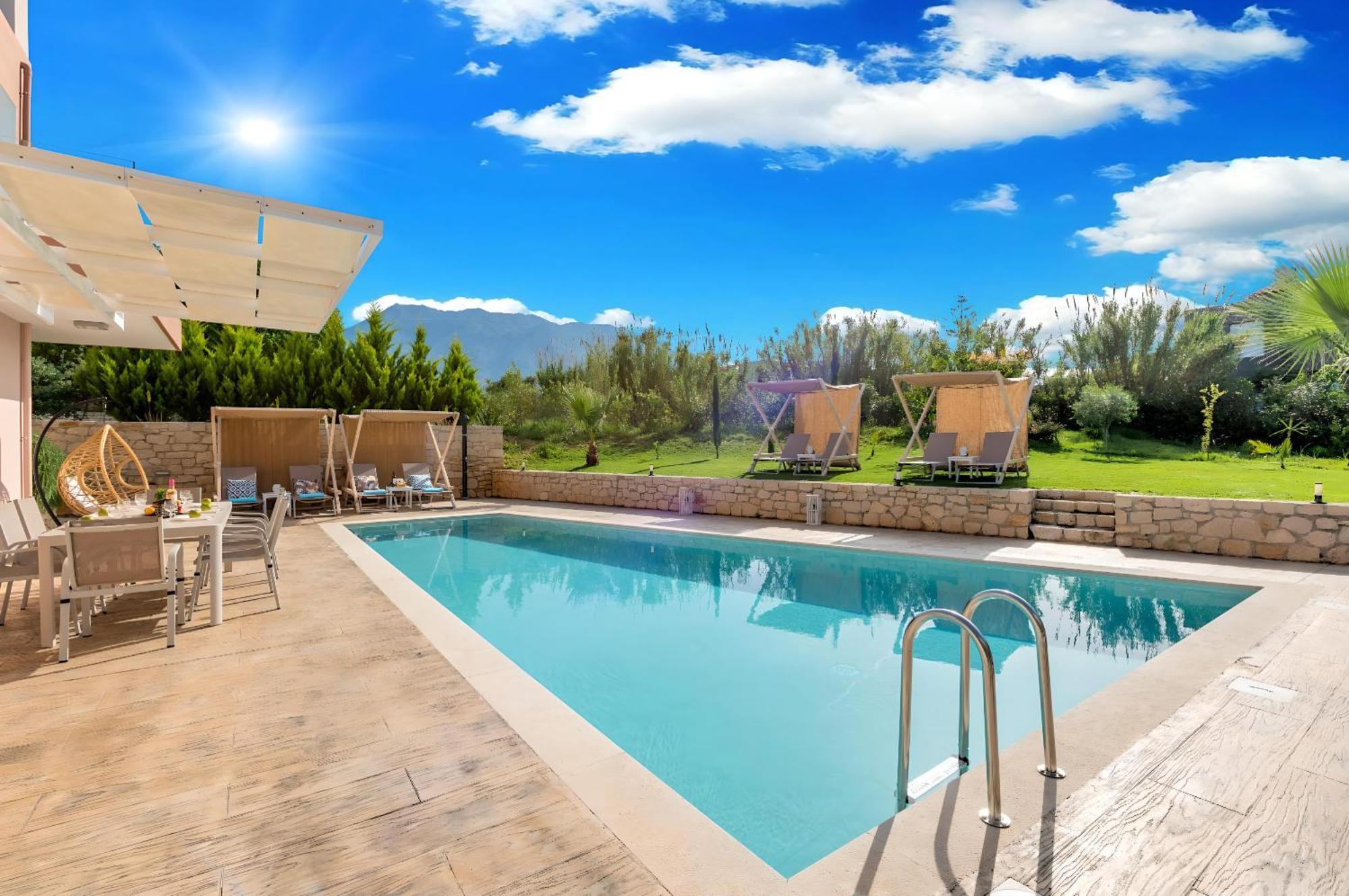 Allas Villa Heated Pool Hanya Dış mekan fotoğraf